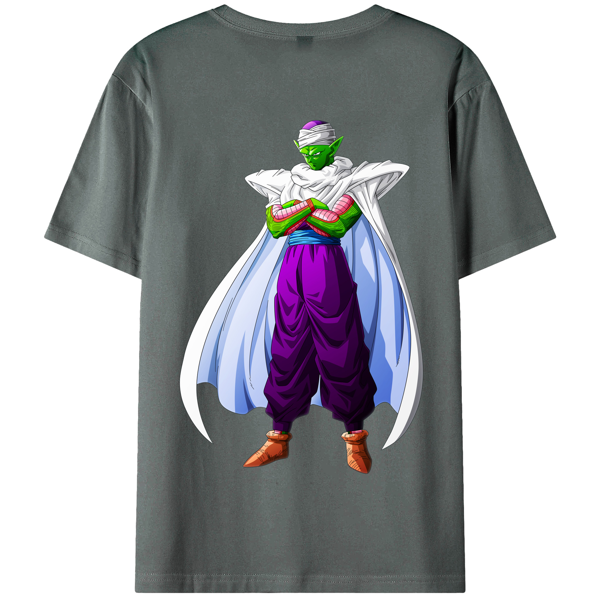 （画像用） ドラゴンボール ピッコロ DRAGON BALL Piccolo 綿100％半袖Tシャツ（背面プリント）